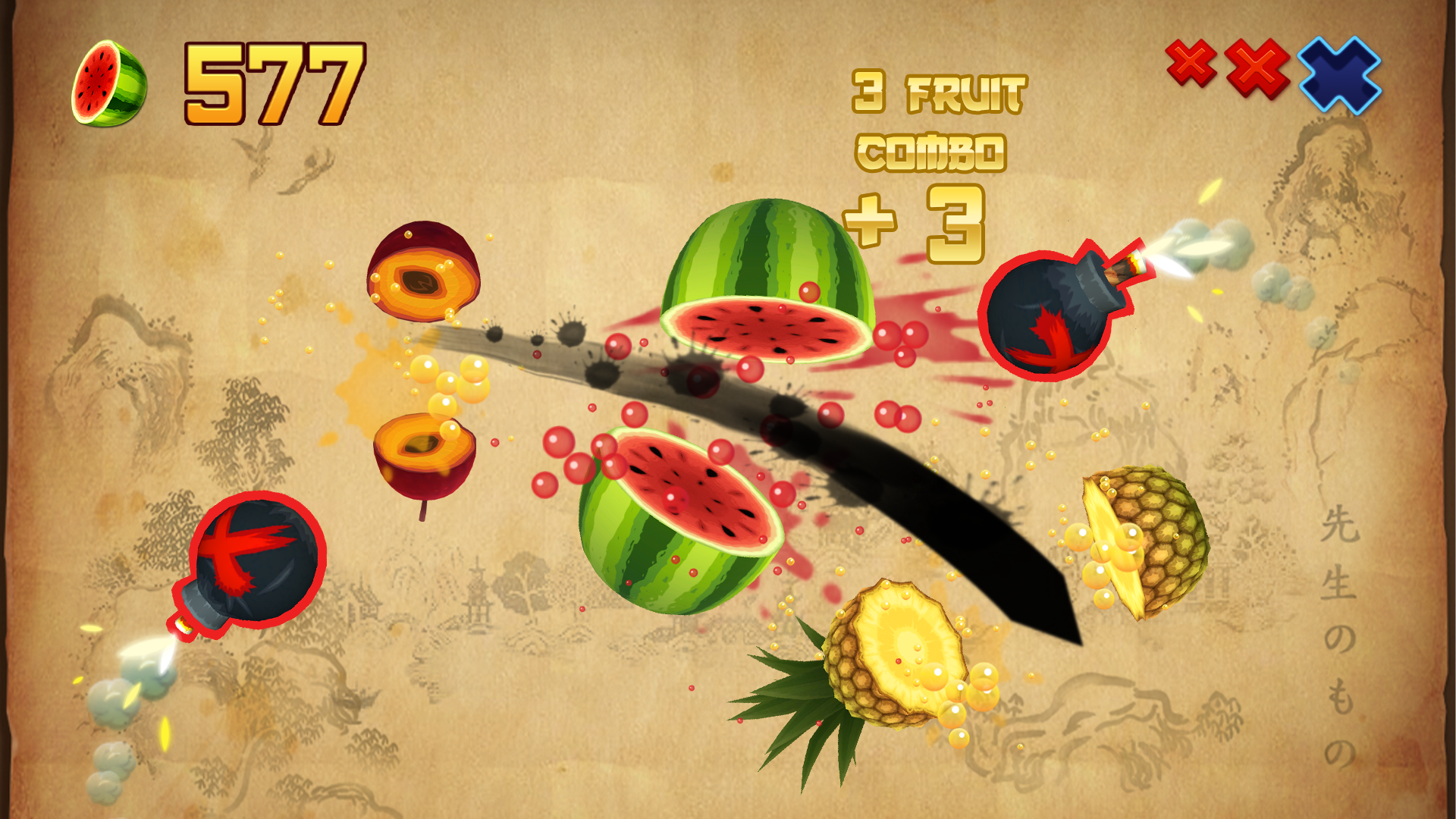 Fruit Ninja gameplay screenshot 5